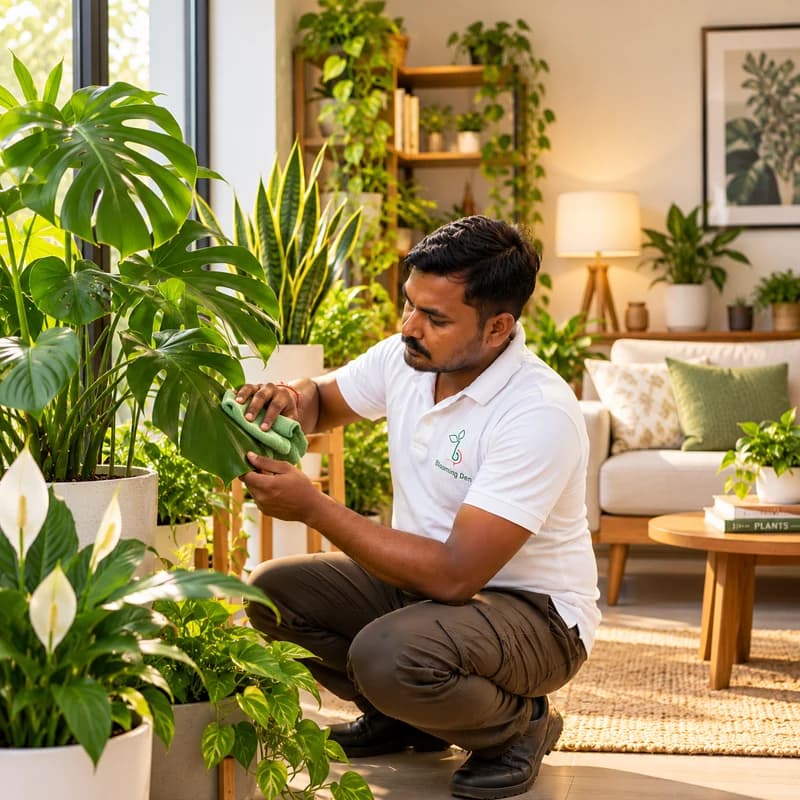 Indoor plant maintenance services